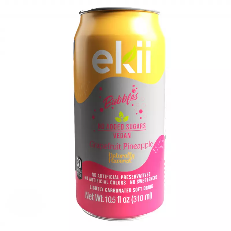 Ekii Bubbles | Lightly carbonated Grapefruit Pineapple | 10.5fl oz